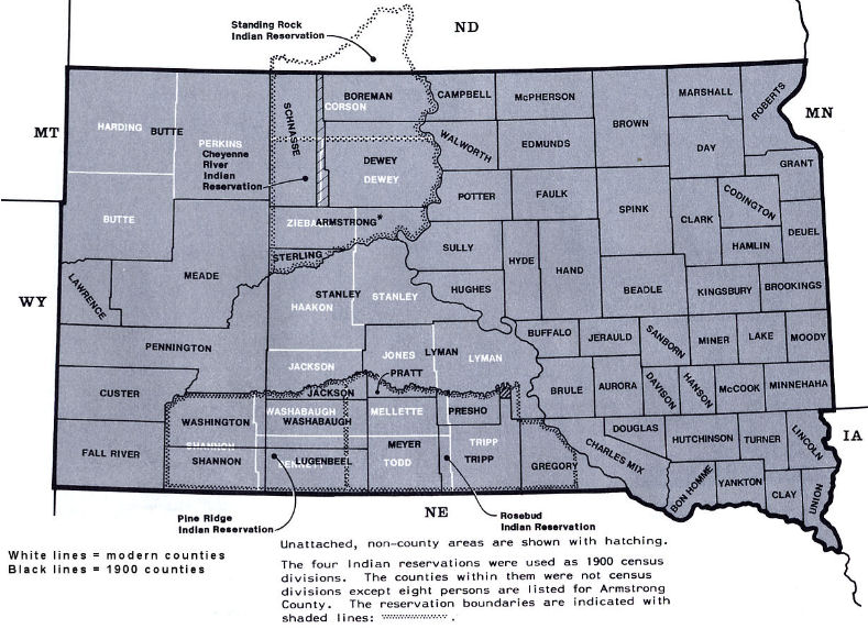 1900 SD Counties